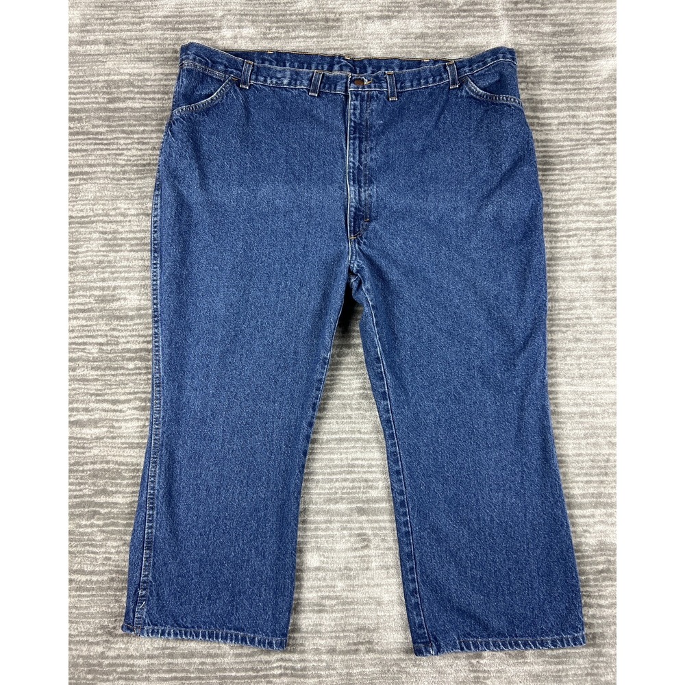 Big Ben Jeans Mens 50x37 Blue Straight Leg Workwear Denim 100% Cotton PD54PW2